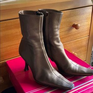 BCBGirls bronze tumbled pearl leather boot - W 7.5